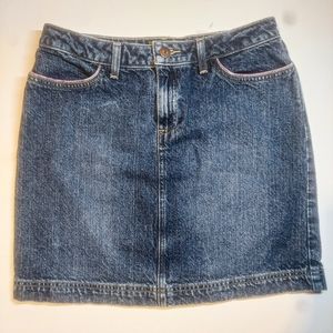 Caslon Nordstrom Medium Wash Classic Denim Mini Skirt, Size 6, 100% Cotton, Boho